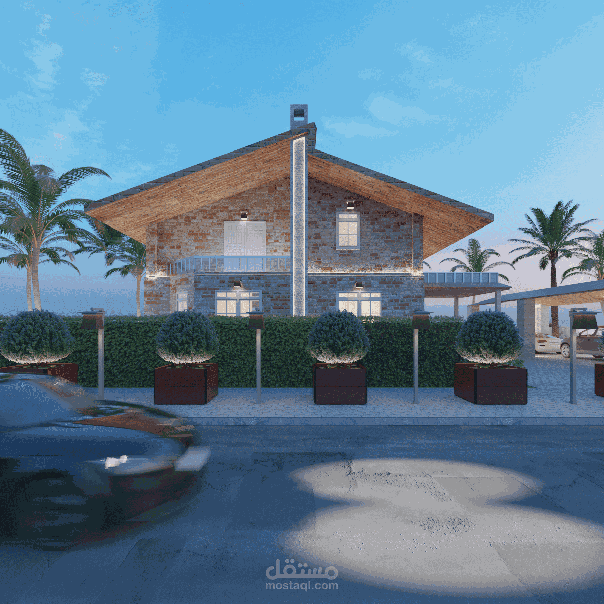 فيلا بمنطقة ريفية