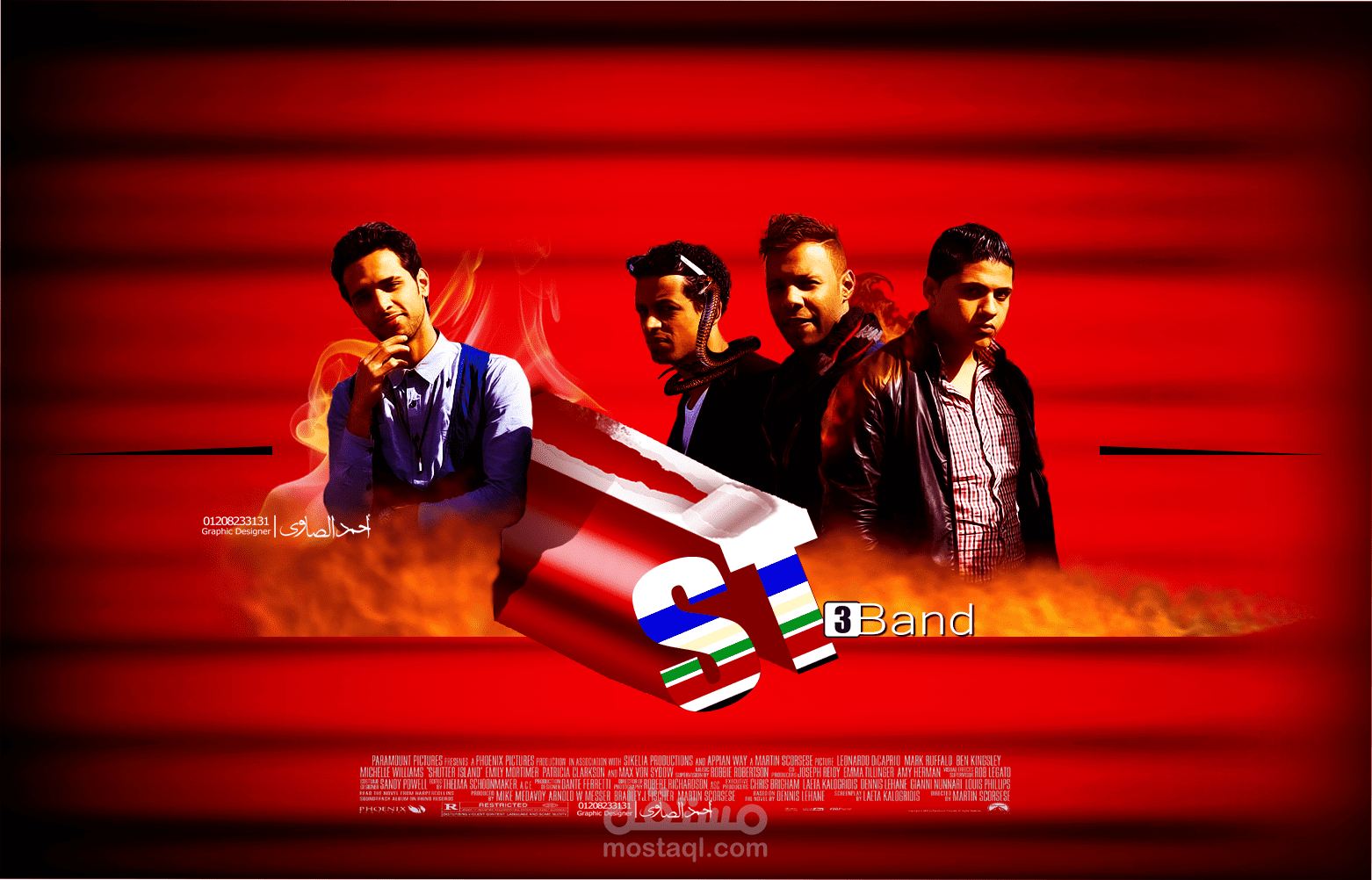 St3 band" poster design"