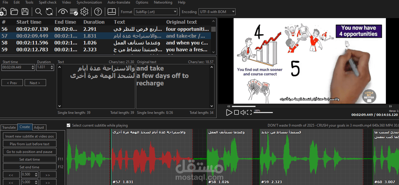 فيديو قصير مُترجم من الإنجليزية إلى العربية عن حُسن التخطيط
