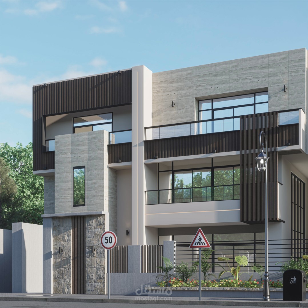 Twinhouse façade design