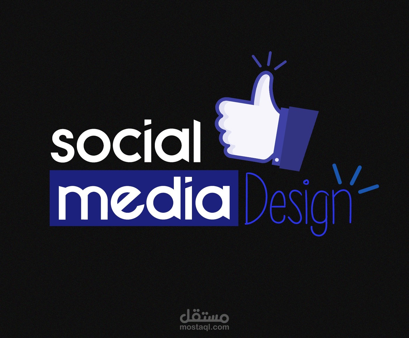 Social Media Design - Business concept