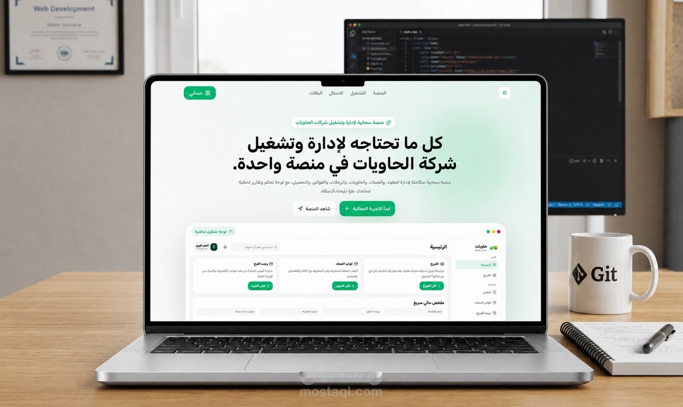 تصميم وبرمجة منصة SaaS متكاملة لإدارة وتشغيل شركات الخدمات اللوجستية مع تطبيقات PWA
