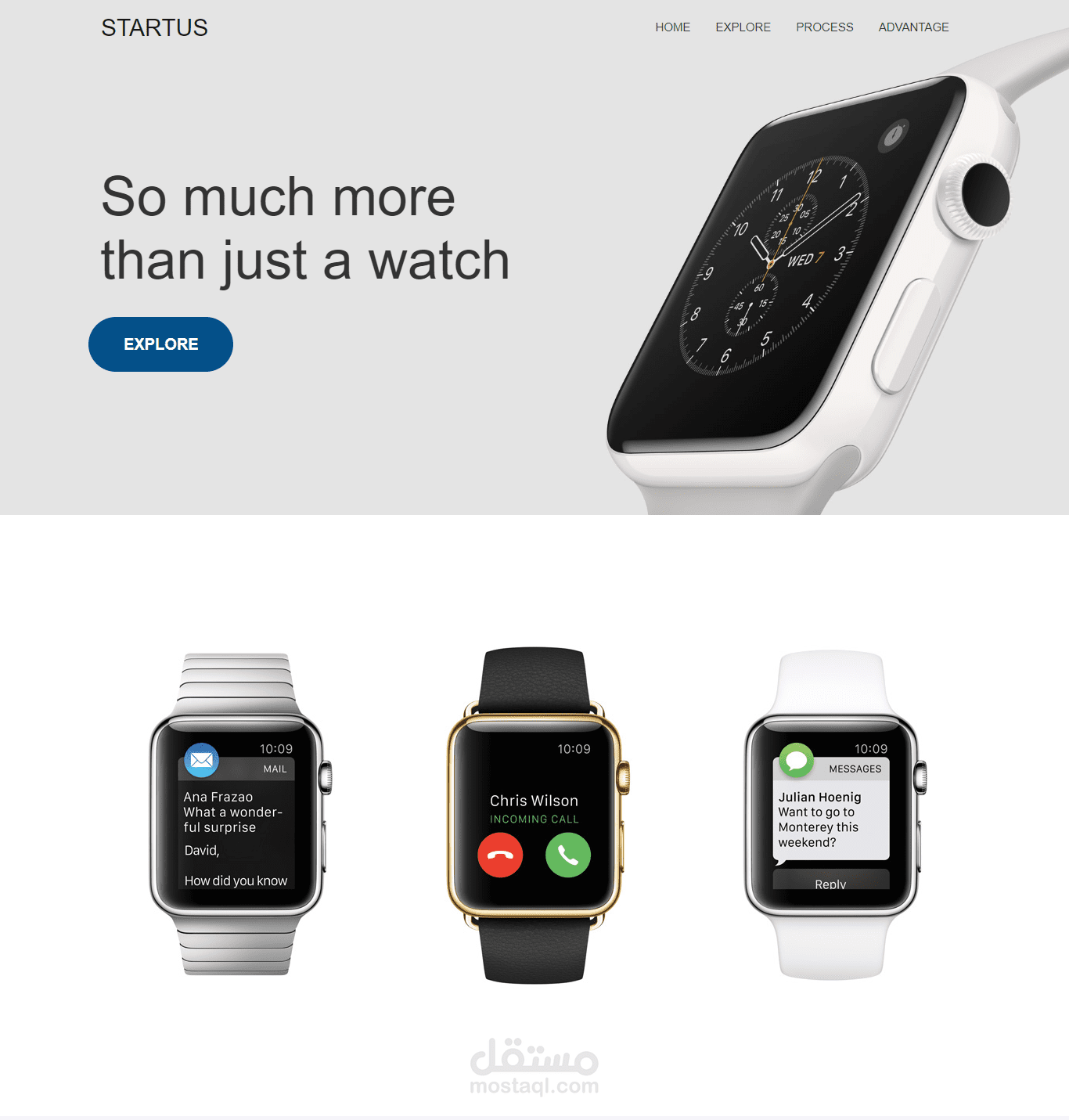 Landing page