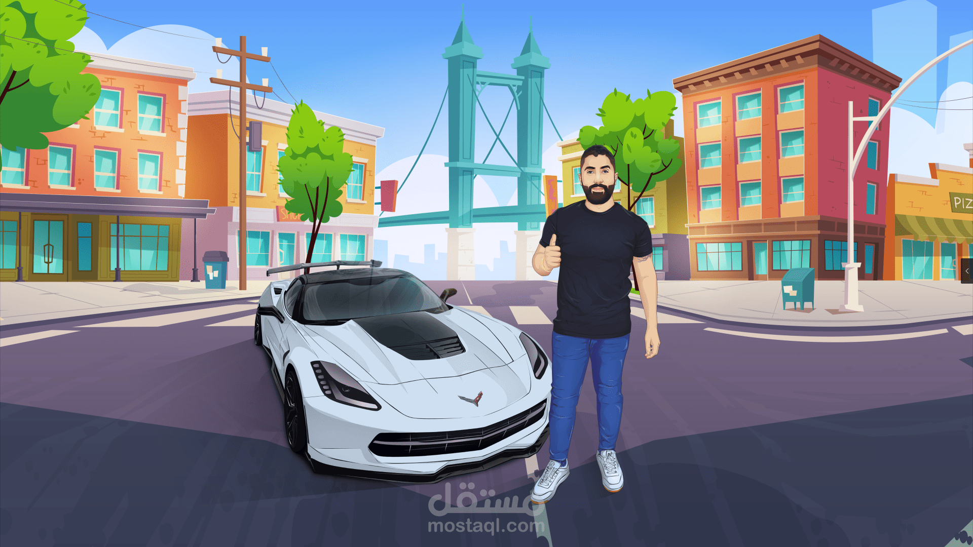 اوترو قناة يوتيوب موشن جرافيك | End Screen Youtube Motion Graphic