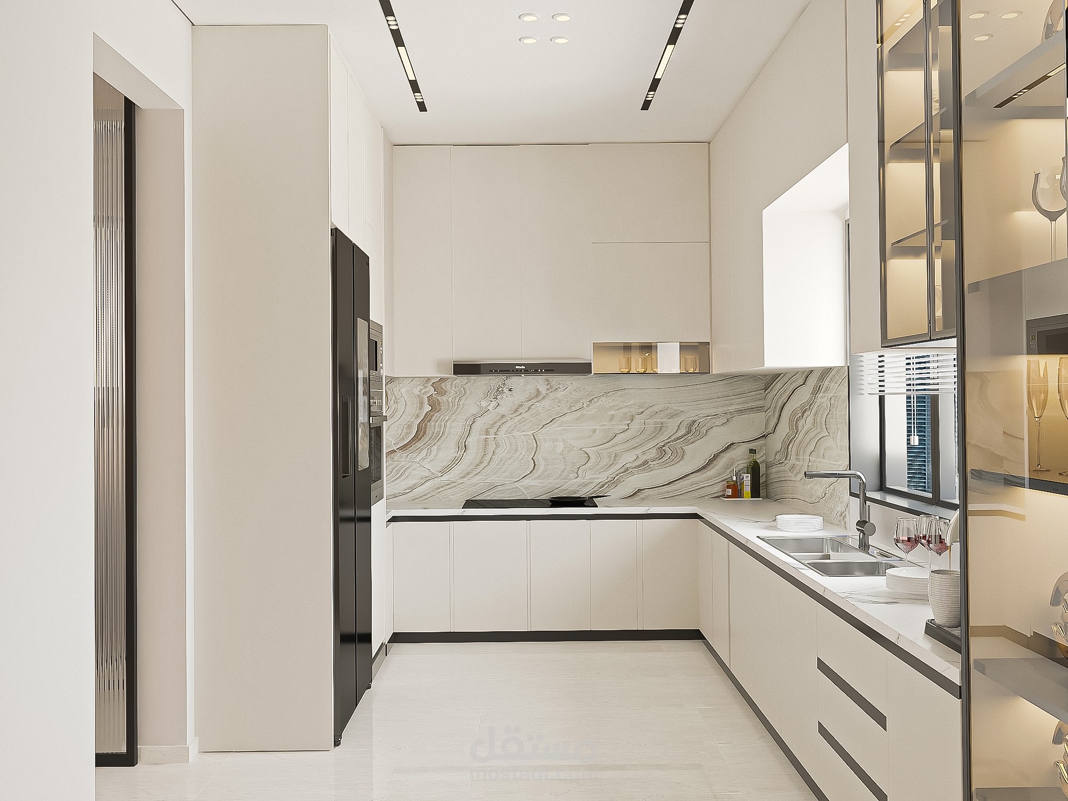 تصميم kitchen ,laundry and storage