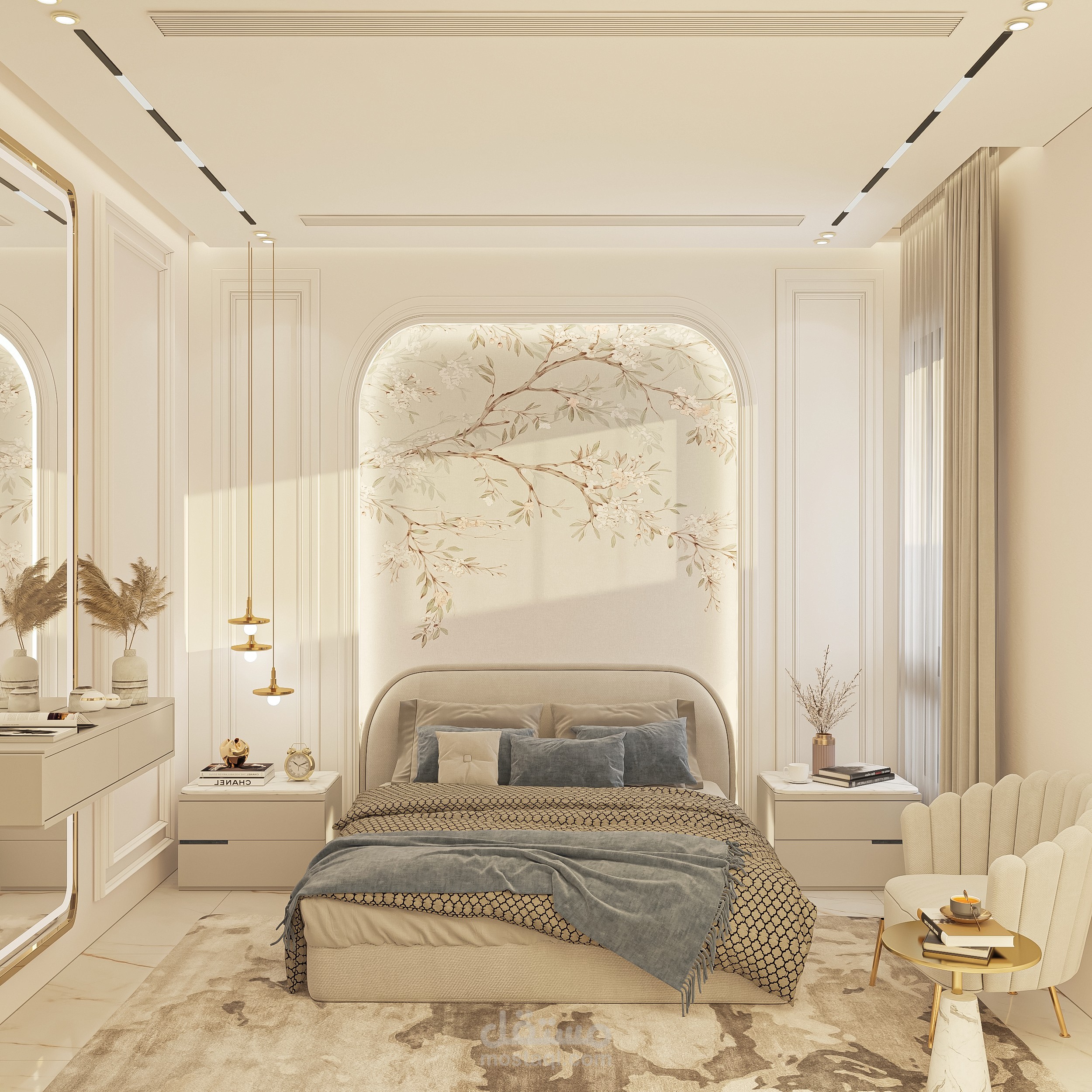 تصميم غرف بألوان عصرية