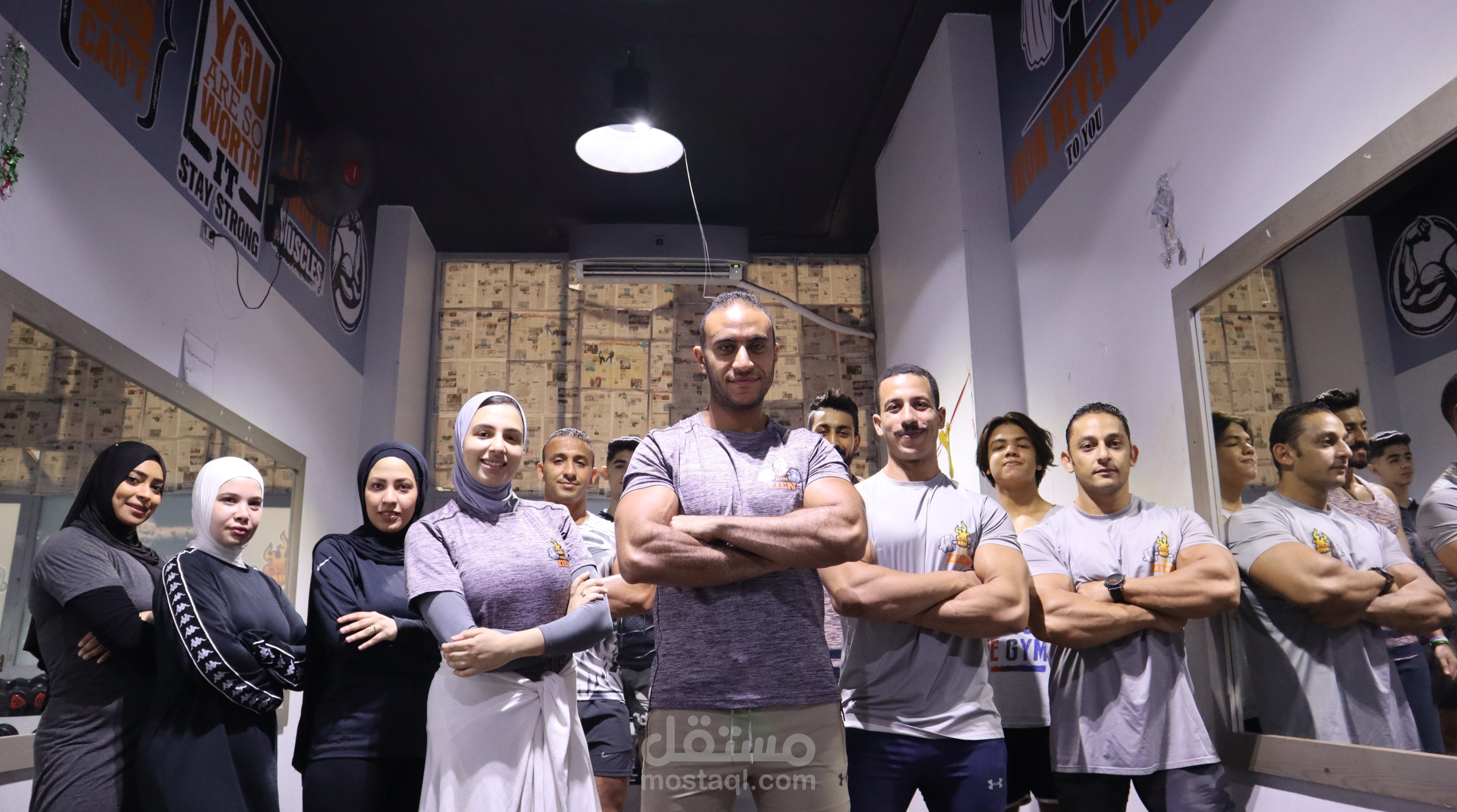 إعلان  لأحد أكبر مراكز الرياضة في الإسكندرية