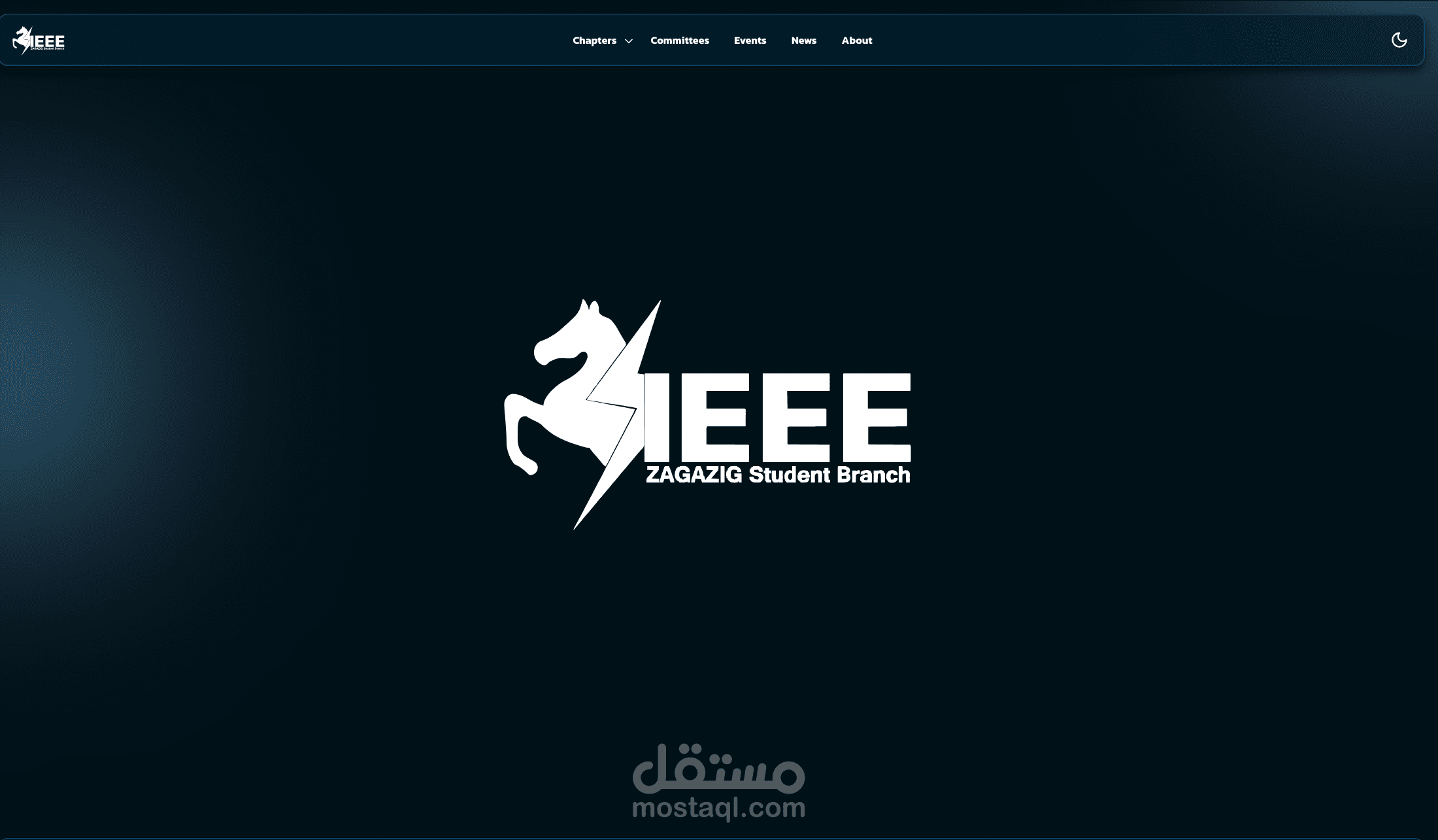 موقع إلكتروني لفرع IEEE الطلابي بجامعة الزقازيق تم تطويره باستخدام Vue.js