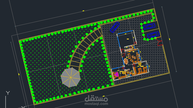 شالية بارض خاصة مع تنسيق للموقع بسيط