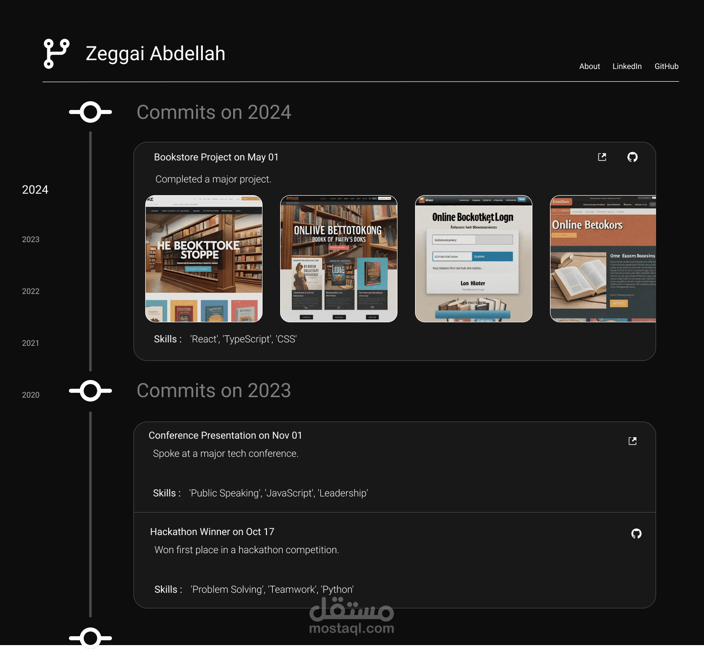 Designing and developing My portfolio.