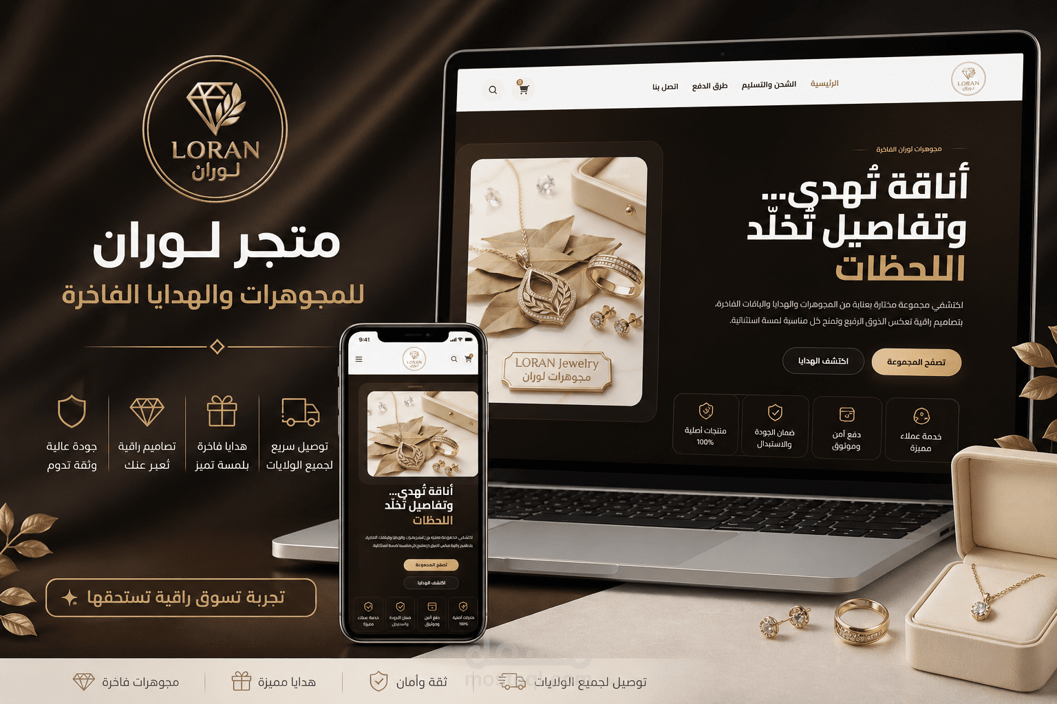 المتجر الإلكتروني لعلامة لوران لبيع المجوهرات