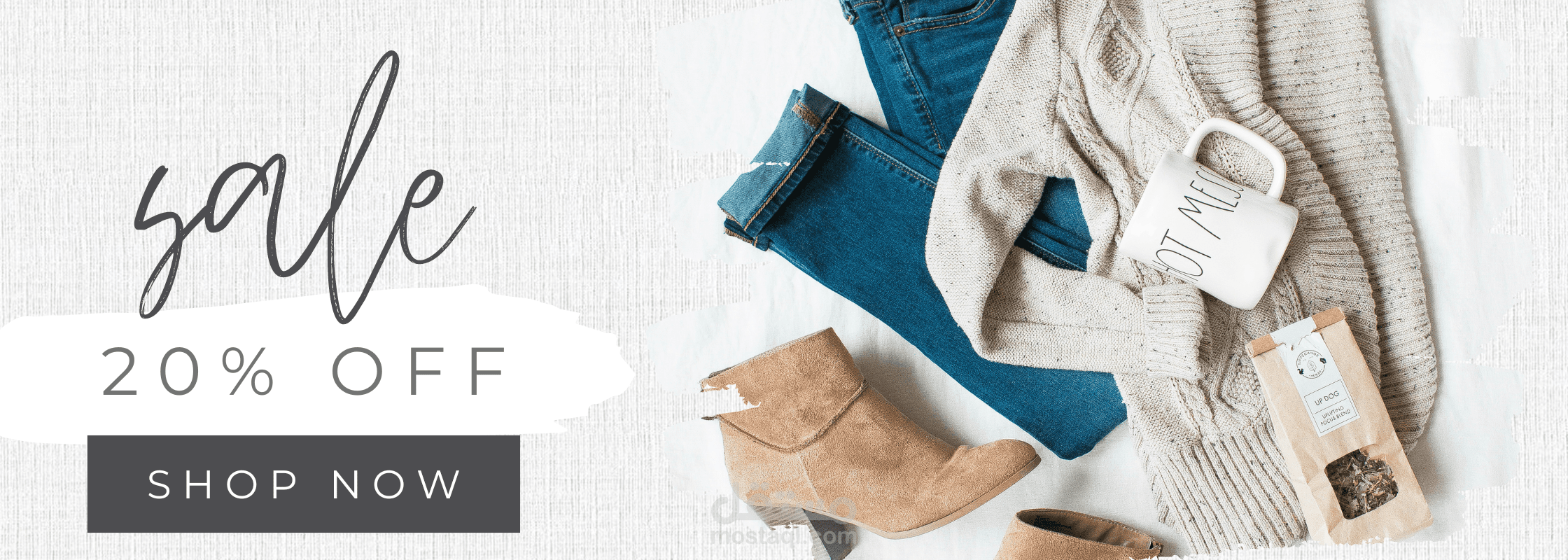 Minimalist Sale Website Banner