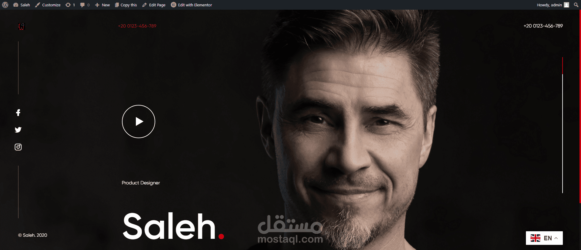 Mockup website