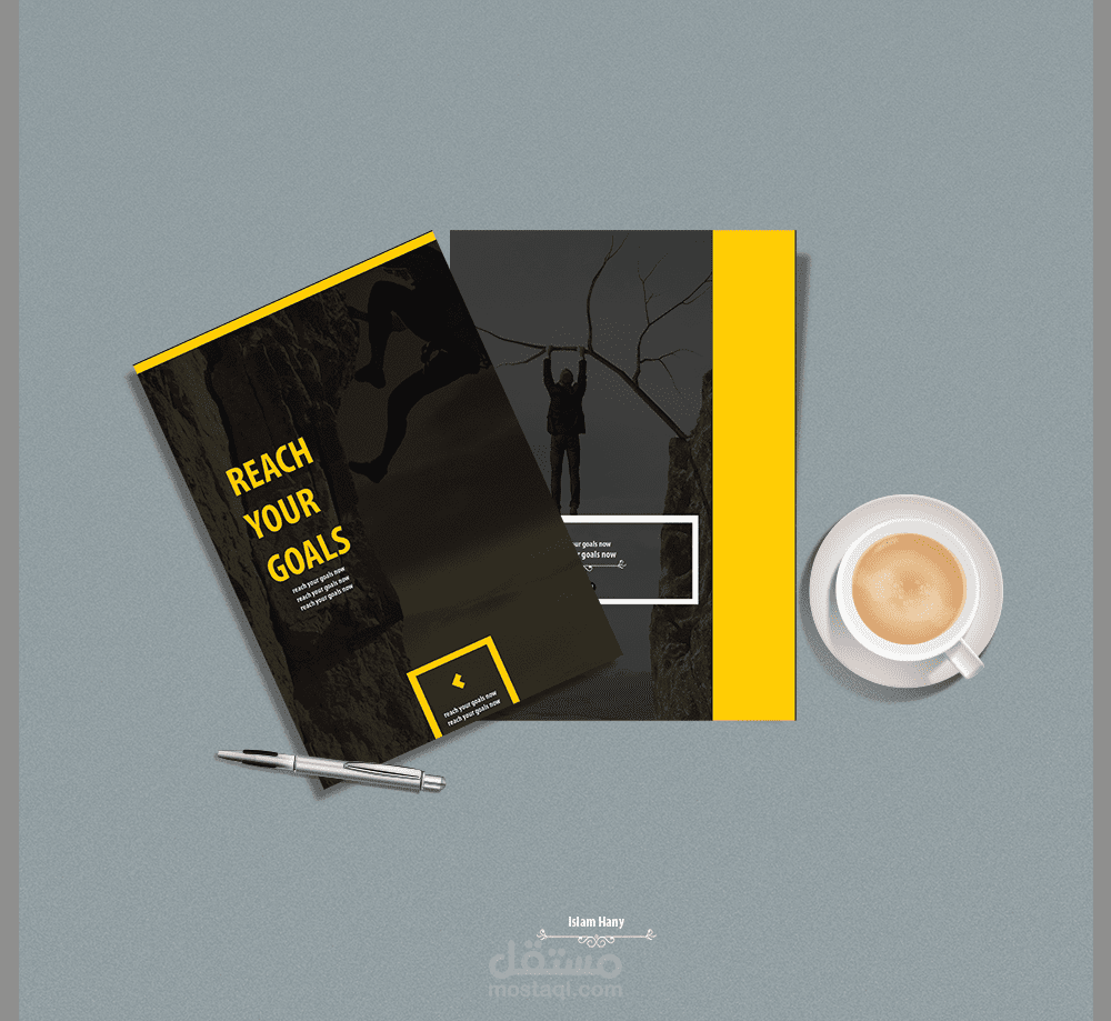 فلاير باللون الاصفر