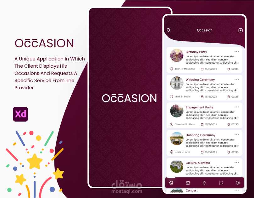 تطبيق Occasion لإتمام المناسبات المختلفة