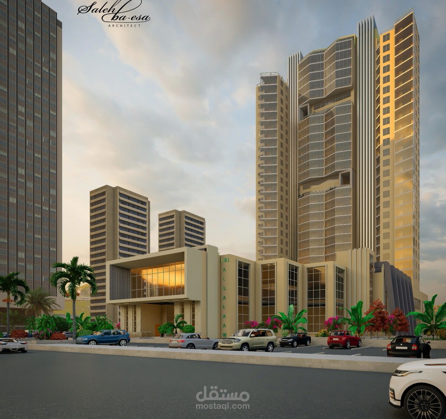 مشروع برج تجاري سكني