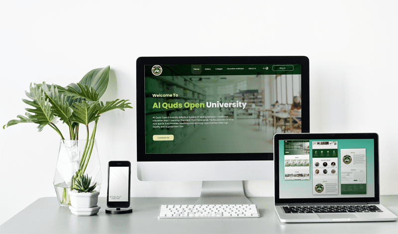 Al-Quds Open University landing page