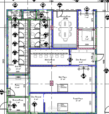 AutoCAD لإنتاج المخططات المعمارية، مما ساهم في دقة الأبعاد وتكامل التفاصيل.