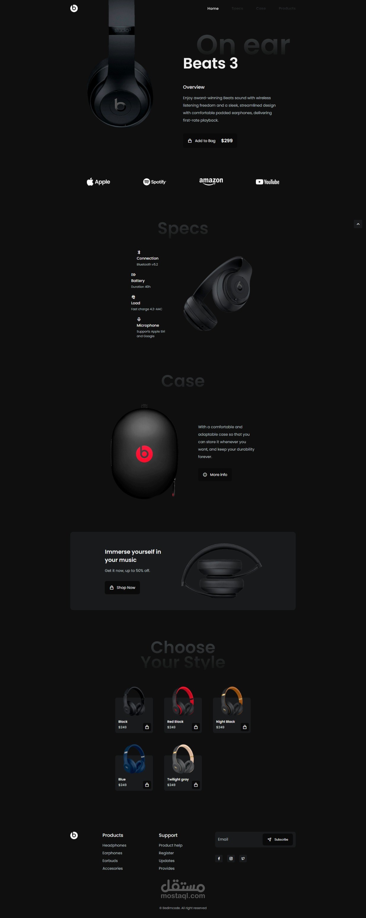 Headphone Website