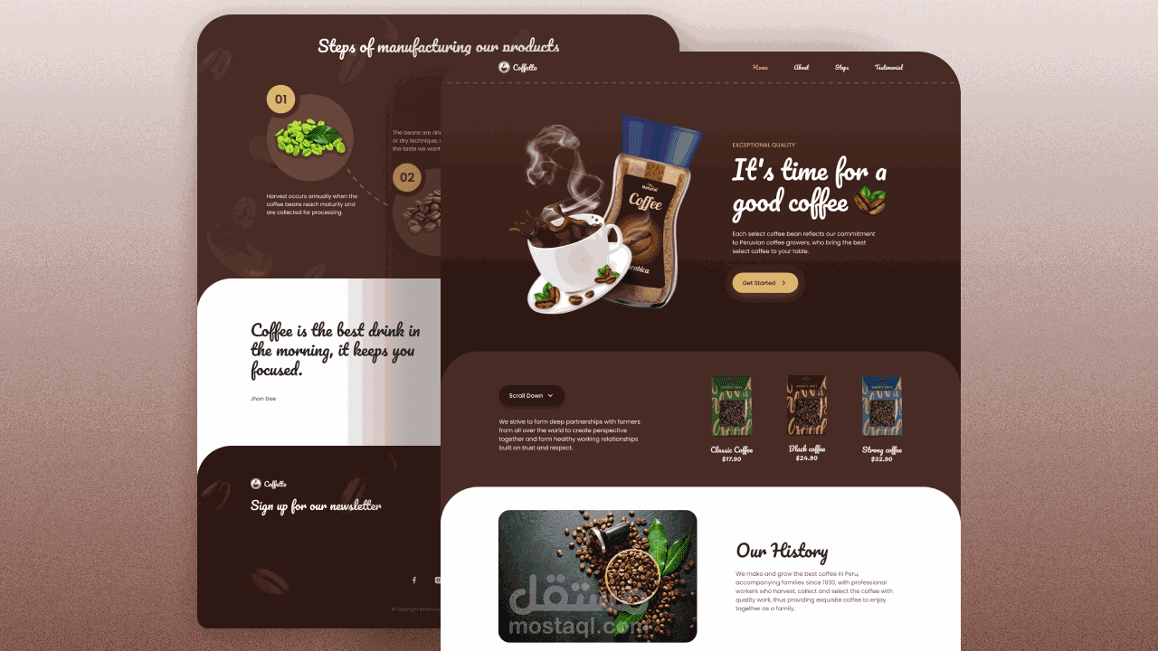 Responsive Coffee Website