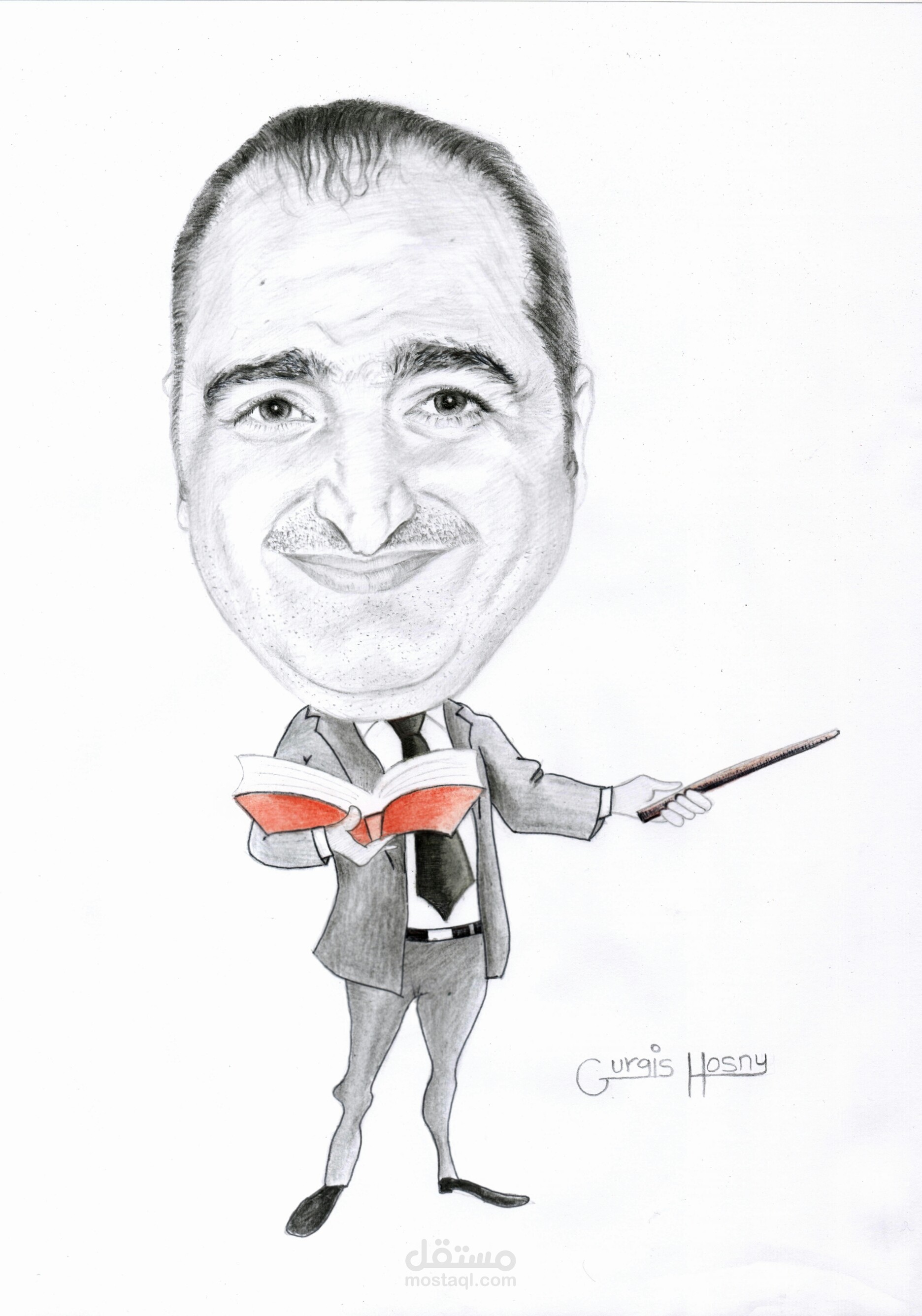 رسم كاريكاتير باليد