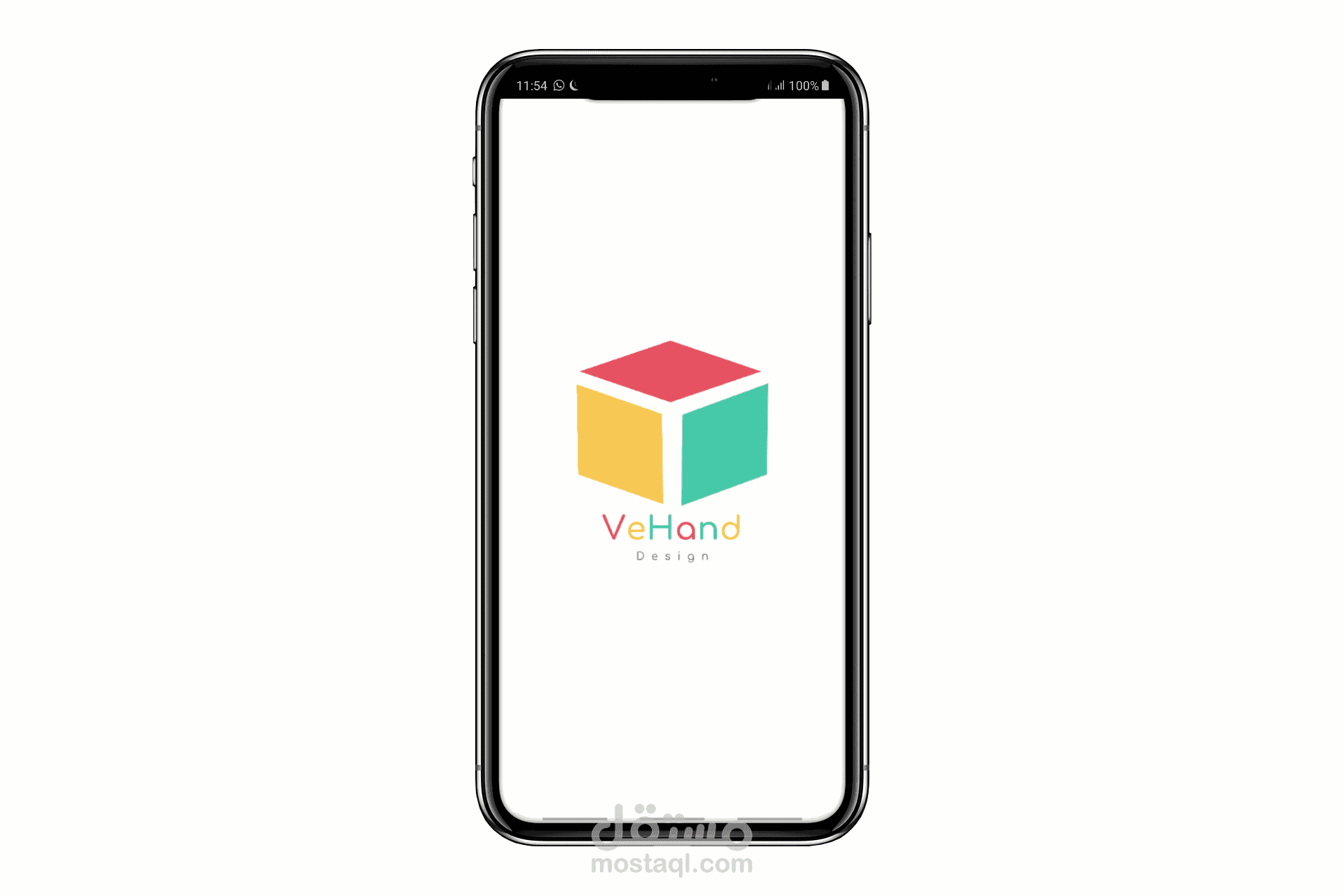 تطبيق التصميم الخاص بالشركة فيهاند،