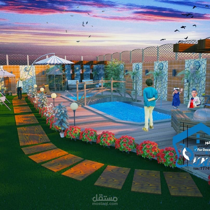 تصميم حديقة