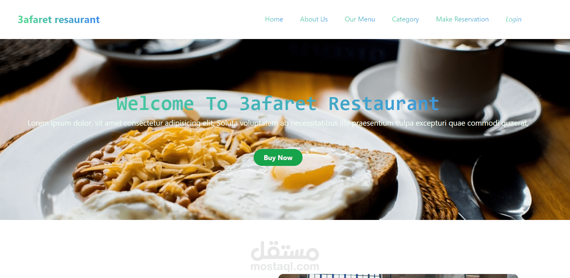 Restaurant Reservation System with Admin Dashboard | موقع حجز و اداره مطعم