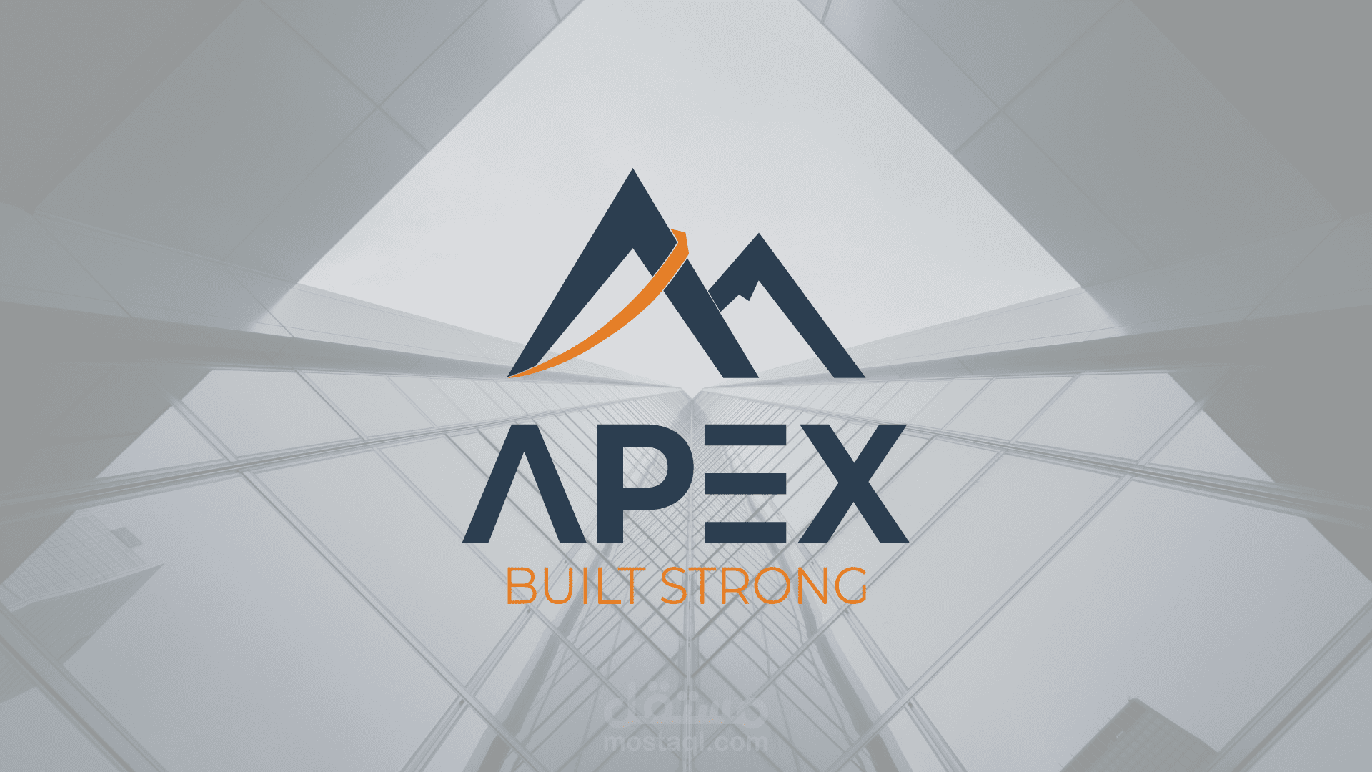 هوية بصرية لشركة Apex للبناء والتشييد