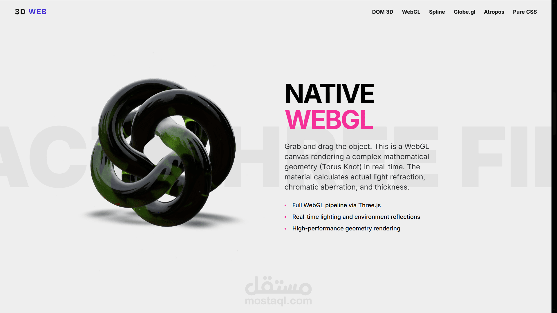 3D Web Showcase