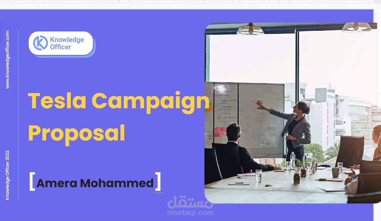 tesla campaign proposal