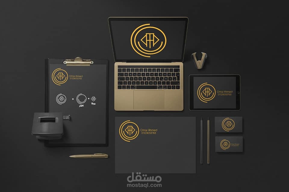 تصميم اللوجو الخاص بيه للجرافيك الديزاين