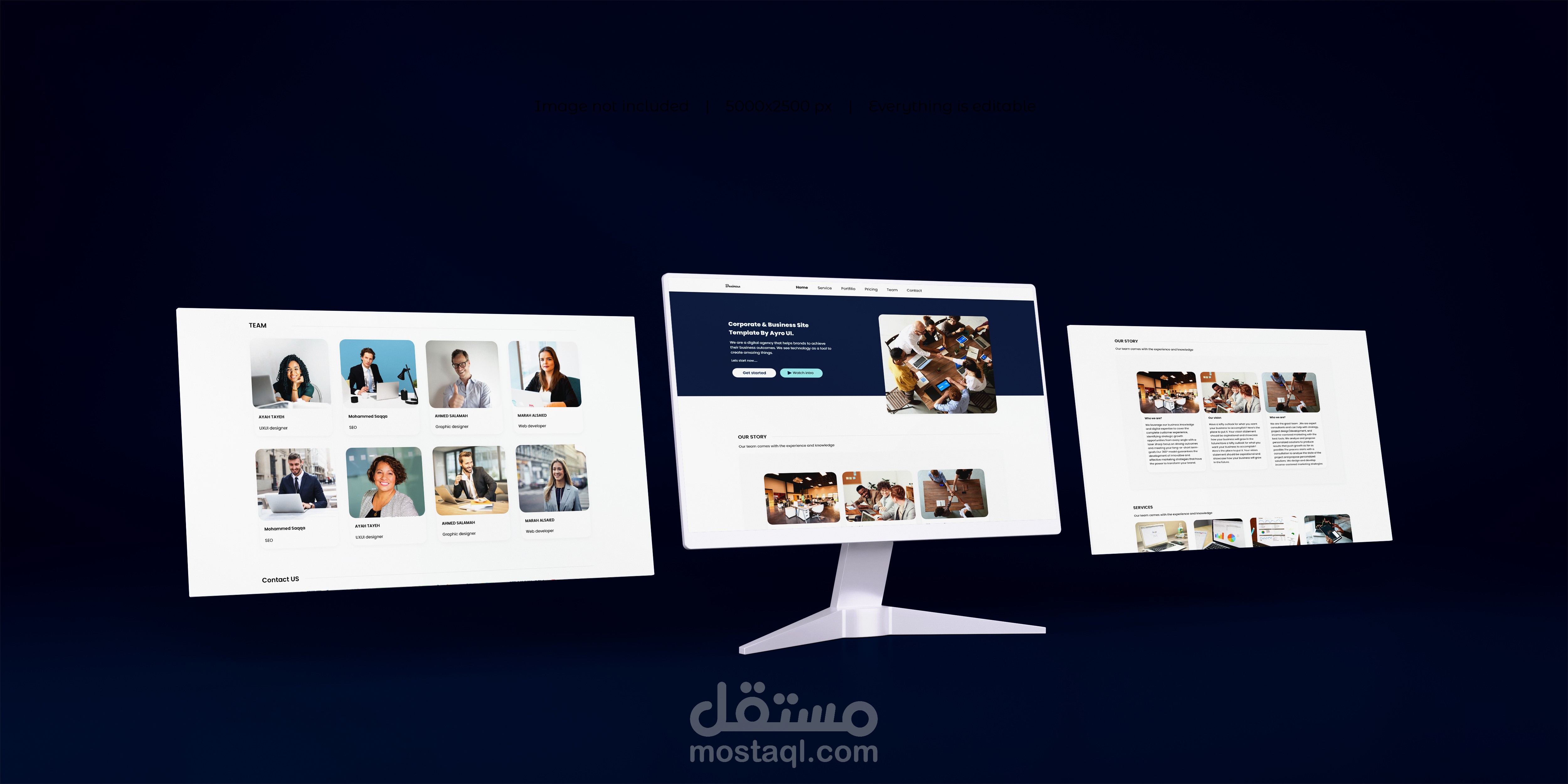 Design landing page for BUSINESS