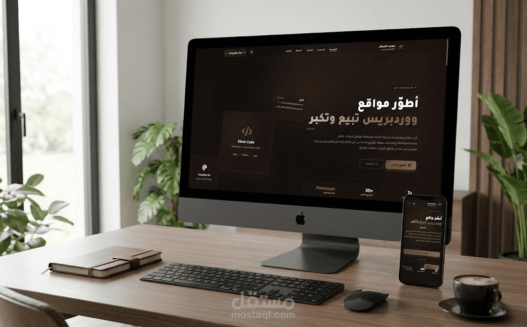 تصميم وتطوير موقع شخصي لي (Portfolio) لمطور ووردبريس