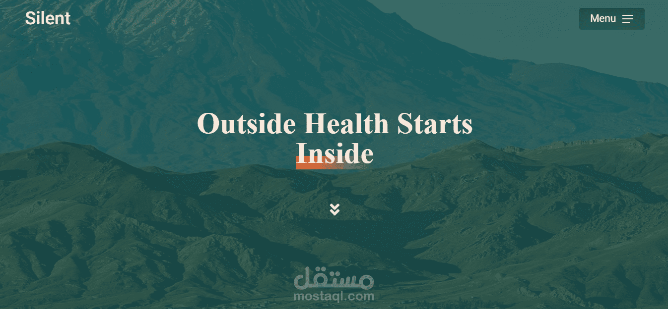 Wellness landing page