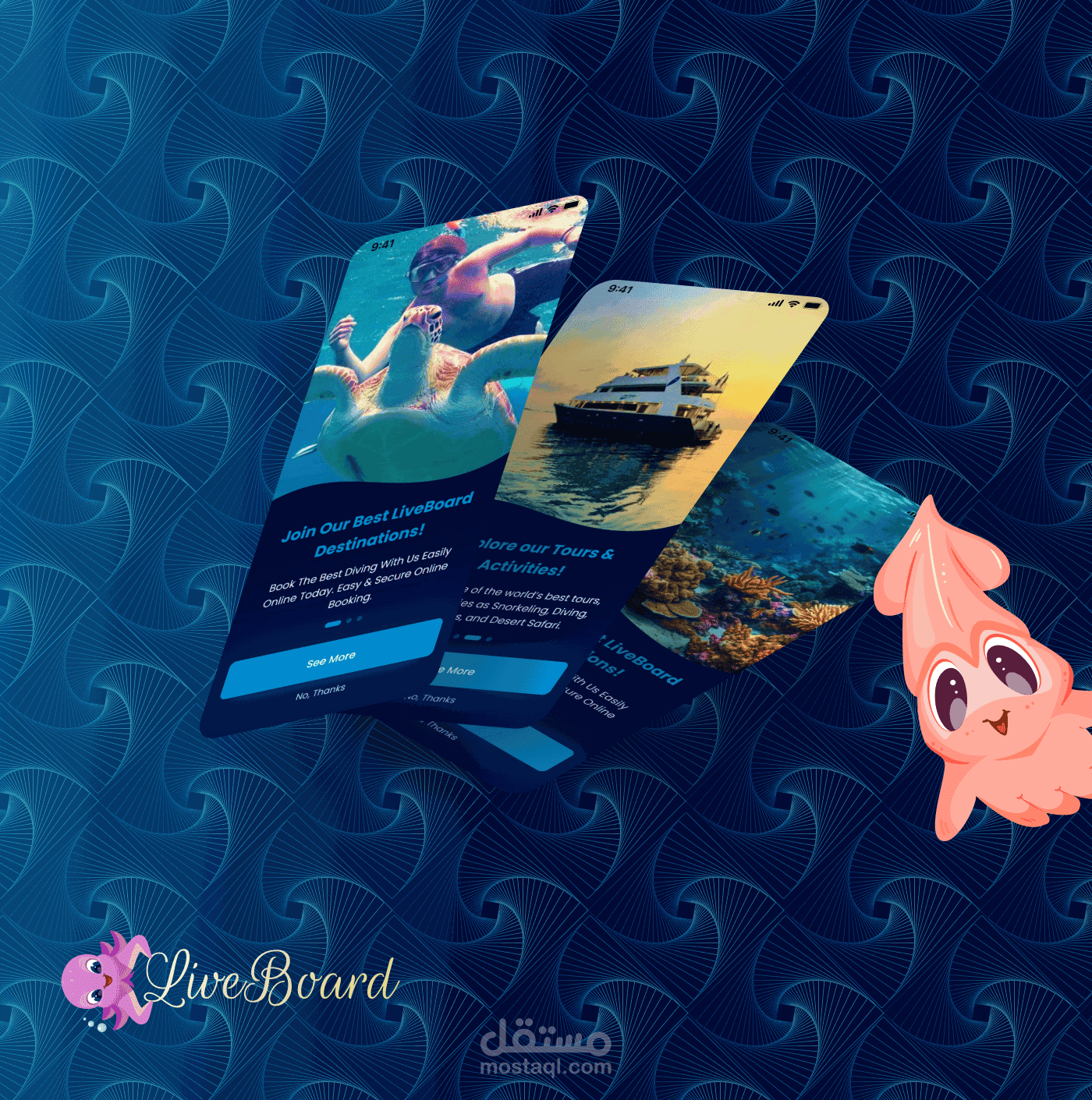 UI/UX Design for Marine Tourism & Diving Trips Application