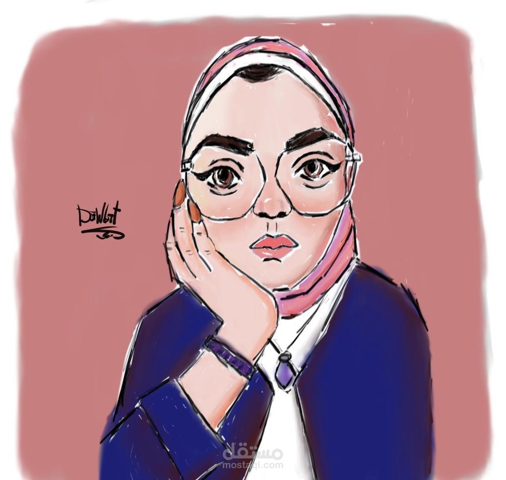 Me in a cartoon portrait