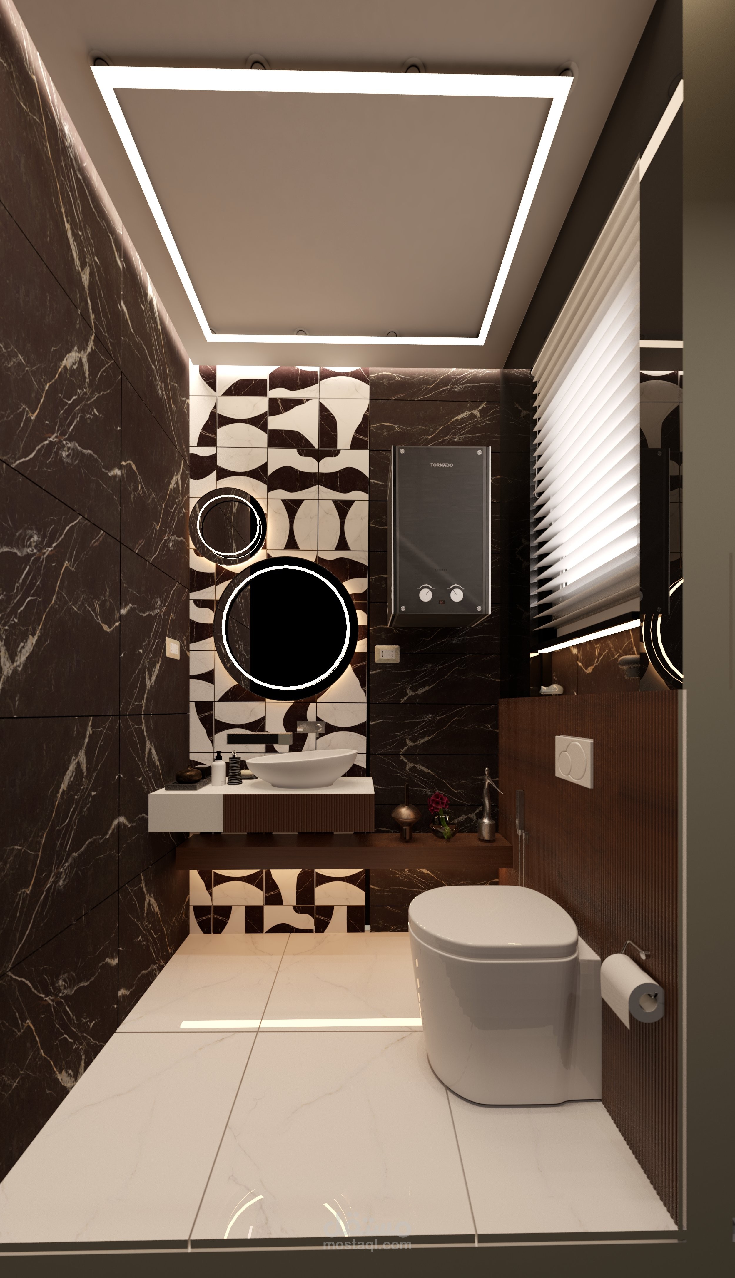 تصميم مطبخ و حمام لشركة فى الاسكندريه