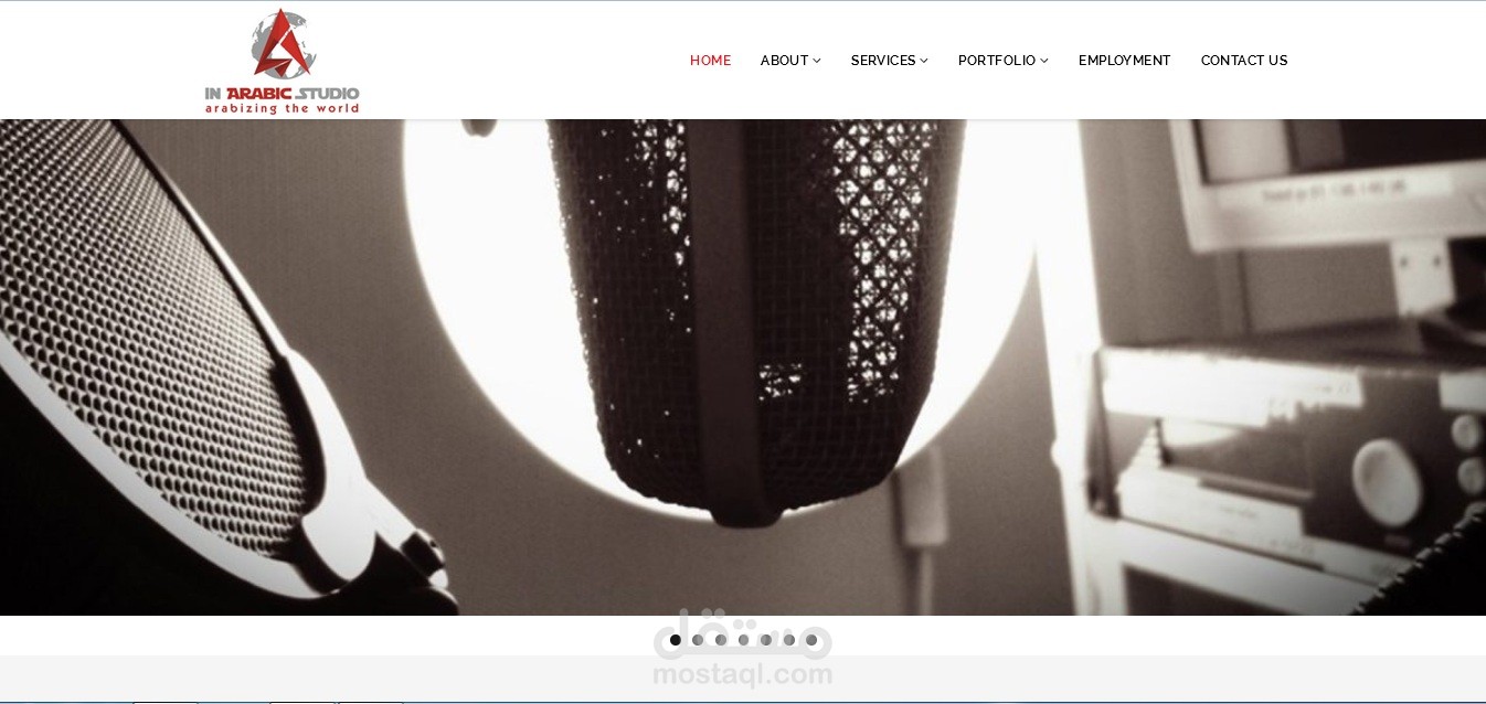 موقع شركة متخصصة في خدمات ما بعد الإنتاج