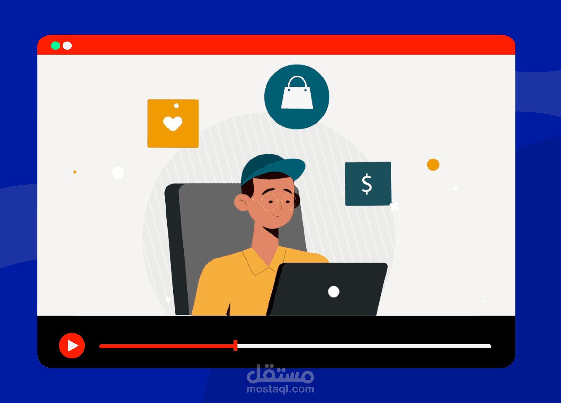 فديوا موشن جرافيك لموقع للبيع online