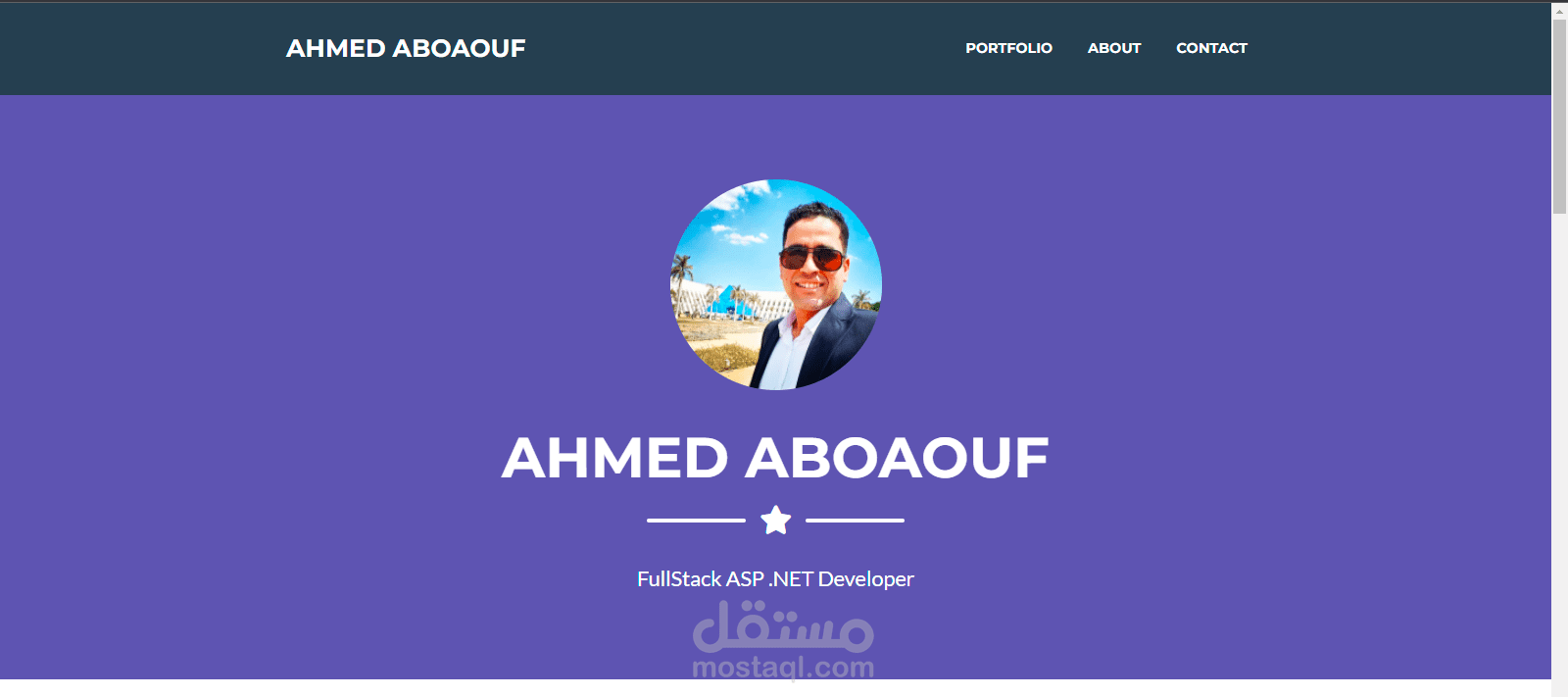 موقع ال portfolio