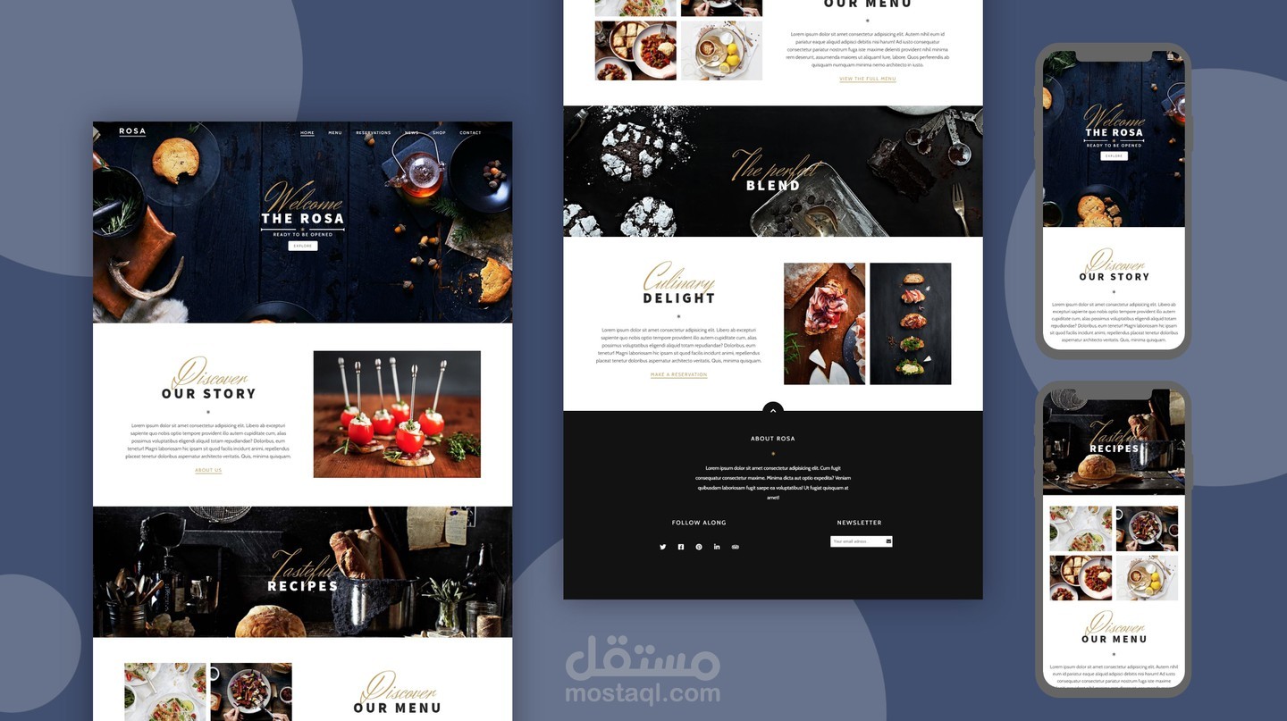 تصميم لاحدى المطاعم