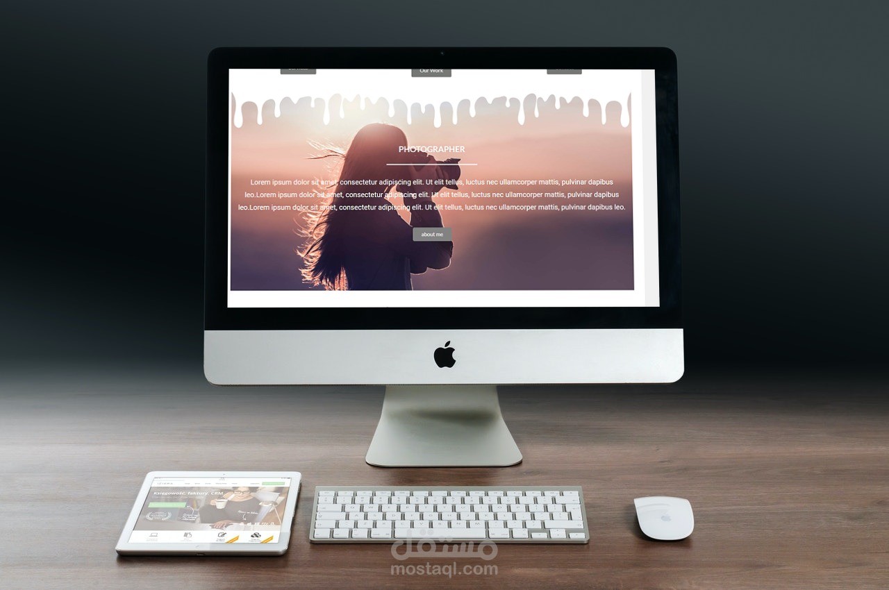 تصميم وتطوير موقع خاص بمصور بالوردبرس