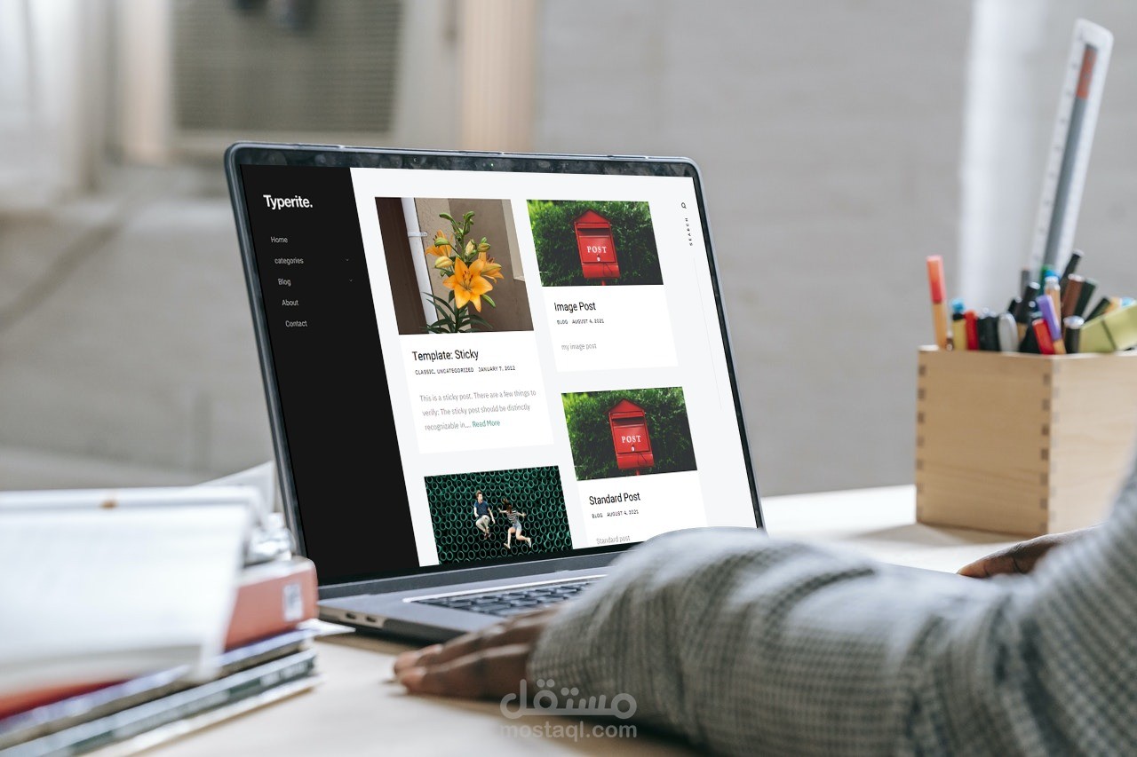 مدونة معمولة ب html تحويلها لقالب وردبرس