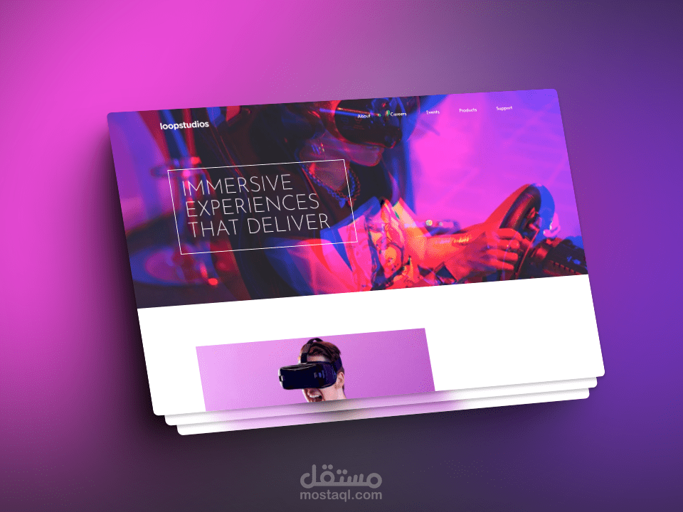 Loop Studio landing page