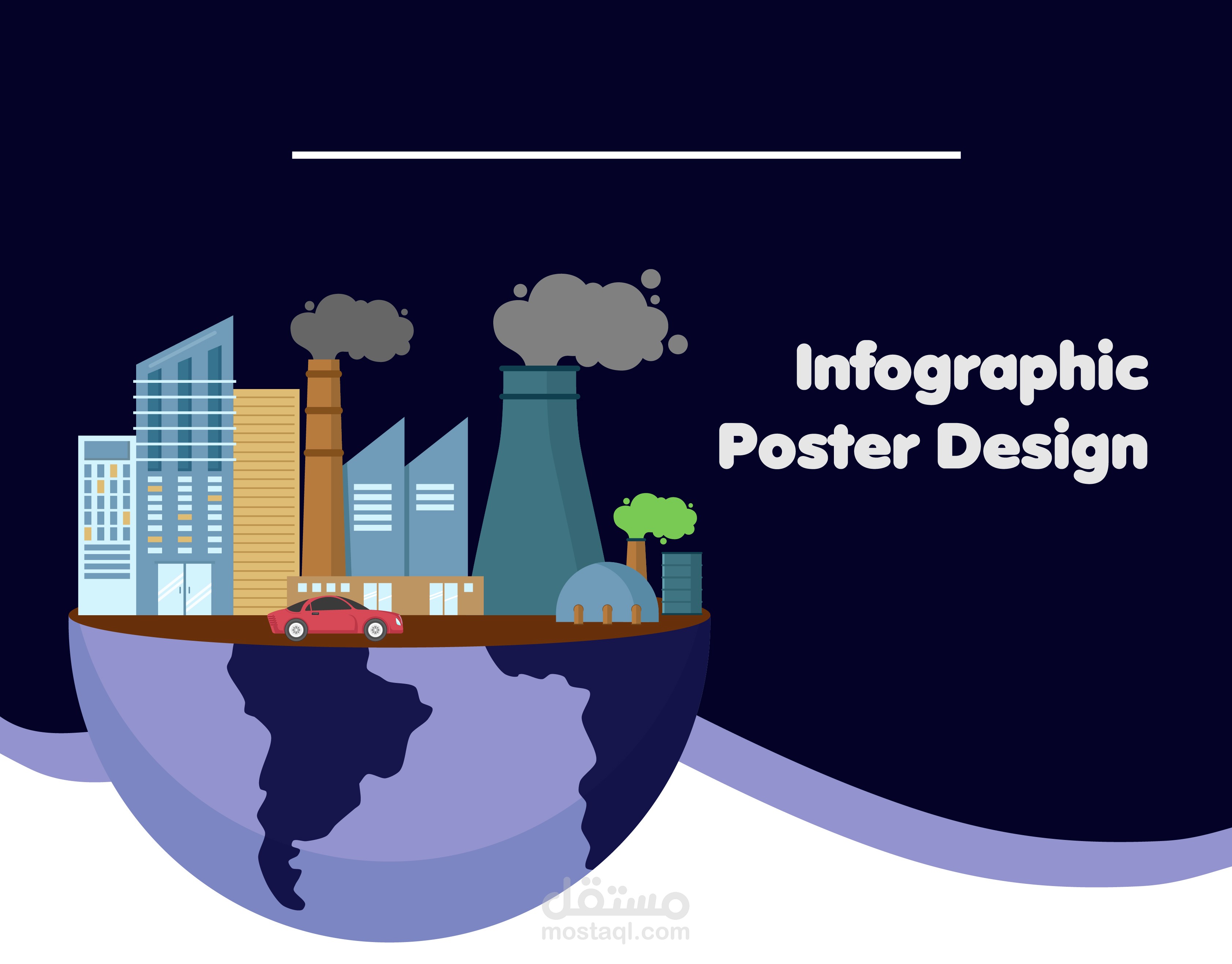 تصميم بوستر إنفوجرافيك - Infographic Poster Design