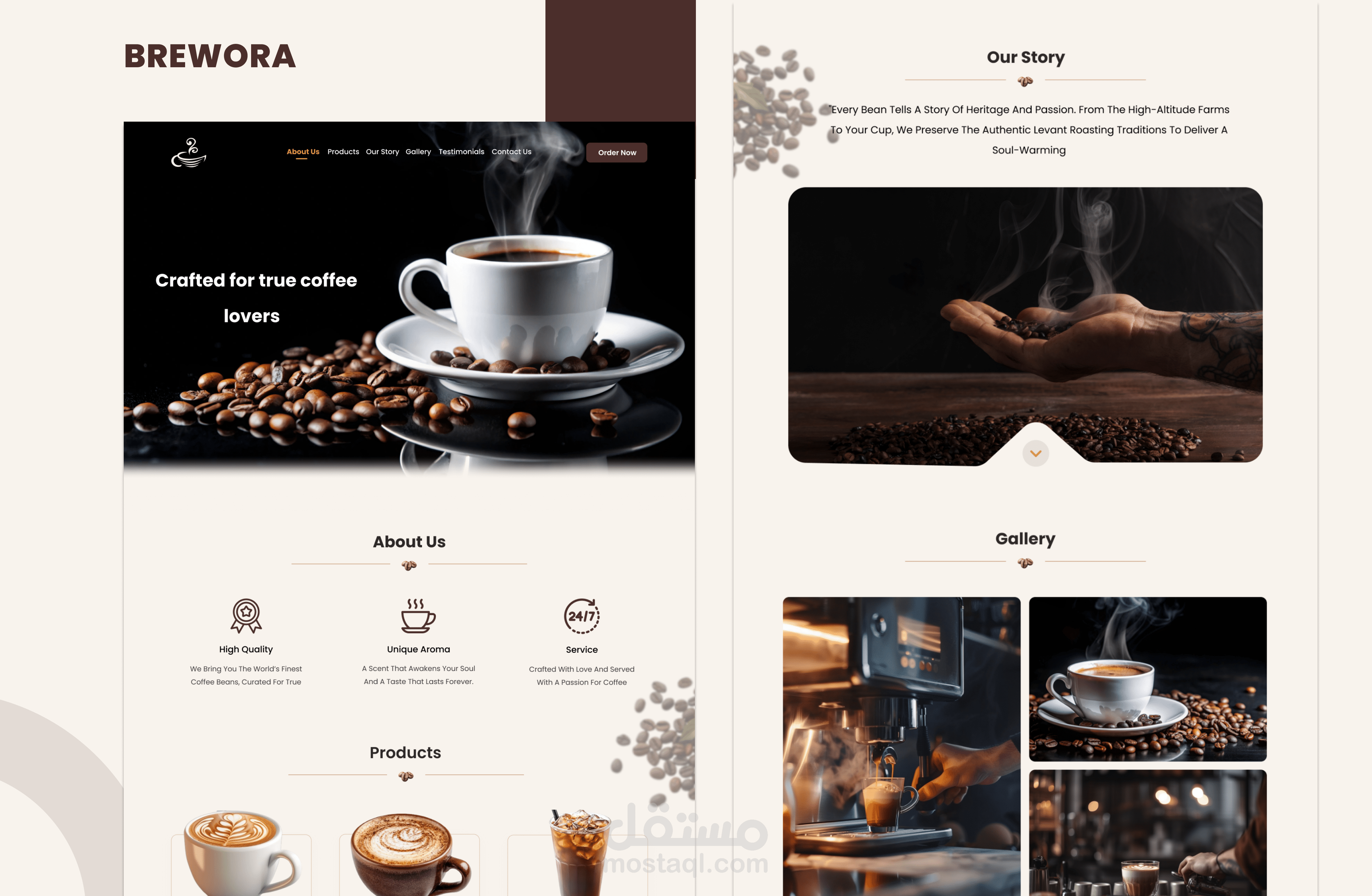 Coffee Landing Page | UI/UX Design
