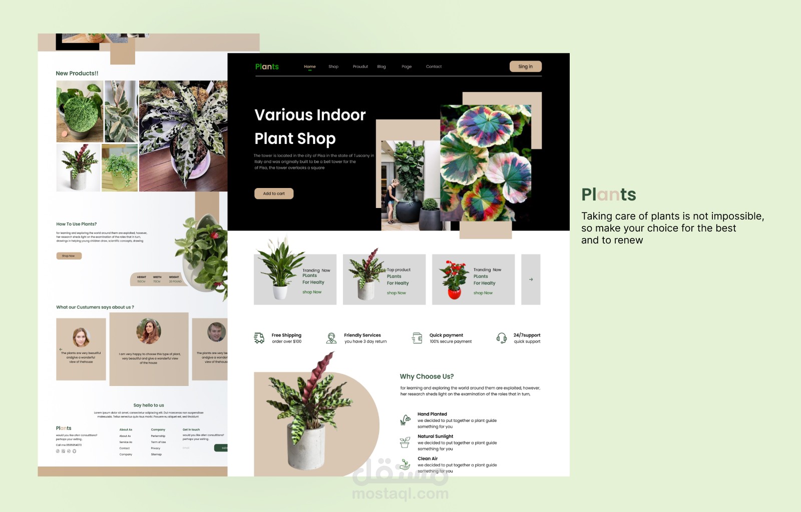 Plants Landing Page