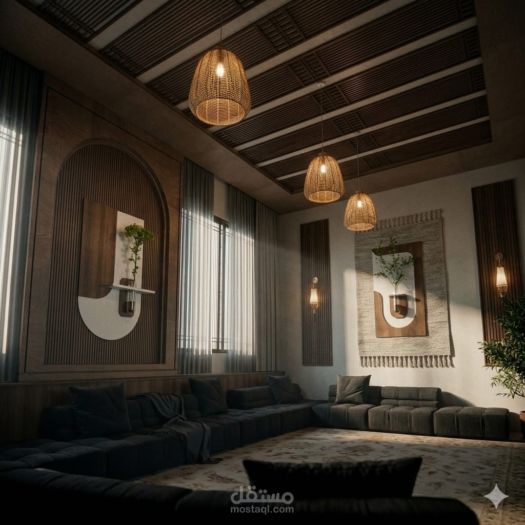 تصميم داخلي لمجلس