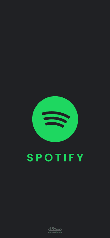 إعادة تصميم لتطبيق spotify